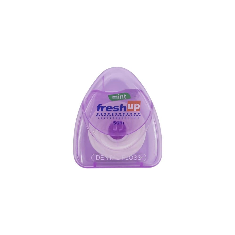 Fil dentaire portable de 50m, cure-dents, hygiène bucco-dentaire