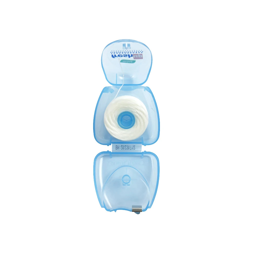 Fil dentaire portable de 50m, cure-dents, hygiène bucco-dentaire